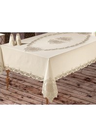 Resim Fransız Güpürlü Çağla Dantel Yemek Takımı - 25 Parça (398575956) 