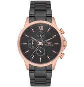 Resim Ferro Siyah Çelik Kordon Erkek Kol Saati Fm11051a-r Rose Gold 