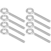 Resim Geeroyoo M8 Paslanmaz Çelik Gözli Cıvata, 8 Adet, Mekanik Darbe İle Oluşturulmuş, Nemli Ortamlarda Kullanılabilir, Sabitleme Ve Askı İşlevi, Ev Ofis Otel Dış Mekan Uygulamaları 