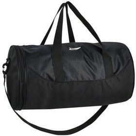 Resim Silindir Spor Çanta El Valizi Siyah Çok Renkli 