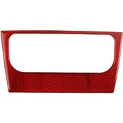 Resim Lasonstiges Kırmızı Karbon Fiber Konsol Ac Klima Kontrol Anahtarı Çerçeve Paneli Kapak Trim Için Golf 6 Mk6 2008-2012 