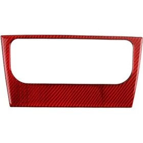 Resim Lasonstiges Kırmızı Karbon Fiber Konsol Ac Klima Kontrol Anahtarı Çerçeve Paneli Kapak Trim Için Golf 6 Mk6 2008-2012 