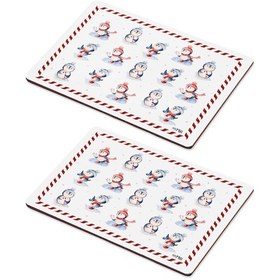 Resim The Mia Penguin Amerikan Servis 30 x 40 Cm 2li Set Çok Renkli 