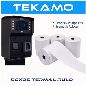 Resim 56x25 Pompa Yazarkasa Termal Pos Rulosu 10 Adet 