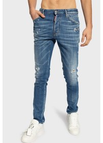 Resim Dsquared2 Erkek Kot Pantolon S74lb1445 S30342 470 Lacivert Lacivert 