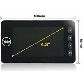 Resim Yale 5800 Lcd Ekranlı Dijital Kapı Dürbünü 