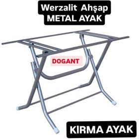 Resim GENTAŞ Ahşap-werzalit 80x140 Metal Masalar Için Katlanabilir Masa Ayağı Metal 