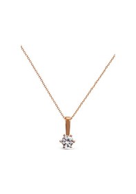 Resim Argentum Concept 925 Ayar Gümüş Rose Tek Taş Set - S014702 