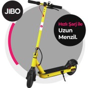 Resim JB-501Y Sarı Katlanabilir Farlı Elektrikli Scooter 