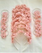 Resim Minkyflowers Nedime Bilekliği ve Tacı 