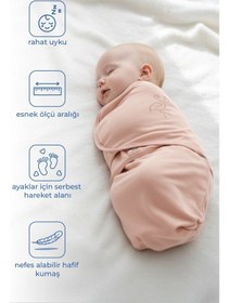 Resim Babyjem İnterlok Pamuklu Bebek Kundak Somon 