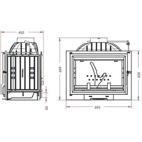 Resim Invicta 700 Philos Klapeli Şömine Haznesi 9771-02 