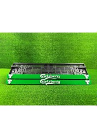 Resim Carls Yeşil 3d Kabrtmalı Pleksi Araba Plakalığı 1 Takım 