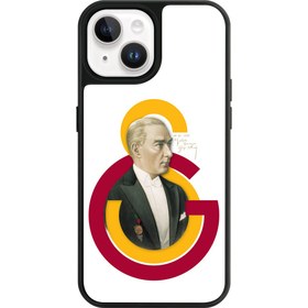 Resim Galatasaray ATA Arma Cam Telefon Kılıfı - iPhone 15 