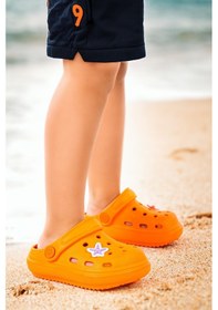 Resim Kiko Kids Eva Plaj Havuz Okul Kreş Erkek Çocuk Terlik Twg 755 Turuncu 