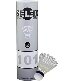 Resim Selex 101 Badminton Topu 6'lı 