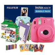 Resim Fujifilm Instax Mini 9 Instant Camera Bundle Pack, Flamingo Pink 