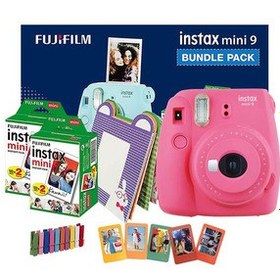 Resim Fujifilm Instax Mini 9 Instant Camera Bundle Pack, Flamingo Pink 