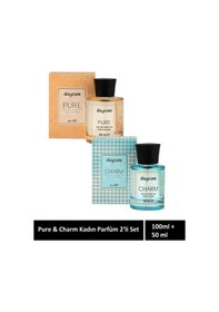 Resim Pure & Charm 2'li Set Kadın Edp Parfüm 100ml + 50ml Çiçeksi 