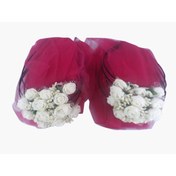 Resim Halay Kına Fuşya Nedime Tacı Kına Gecesi Tacı Beyaz Pıtırcıklı Güllü 10 Adet 