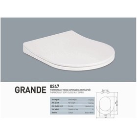 Resim Slim Smart Thermoplast Yavaş Kapanan Klozet Kapağı 0302 Çok Renkli 