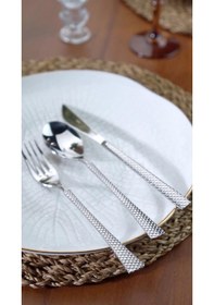 Resim Onon Eyfel 6 Kişilik 18 Parça Çatal Kaşık Bıçak Takımı 