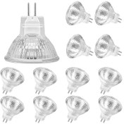 Resim Mr11 Gu4 Halojen Ampuller 12v 20w Kısılabilir 2700k Sıcak Beyaz Tavan Lambası 12'li Paket Diğer 