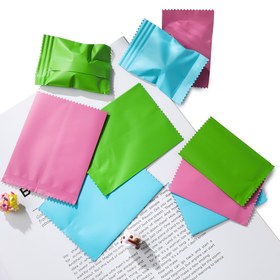 Resim 100 adet farklı renkli plastik kör çanta paketleme çantaları, takı yapımı ve sergileme malzemeleri, el sanatları paketleme, güç gerektirmez 