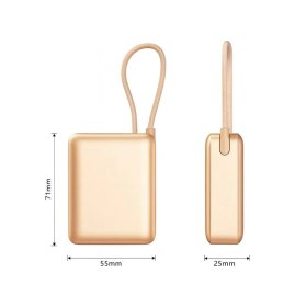 Resim 10.000mah Lcd Göstergeli Type-c Giriş & Çıkışlı 20w Dahili Type-c Kablolu Powerbank 