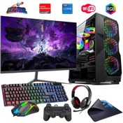 Resim ROGAME I5 13400f 16gb Ddr4 480ssd 8gb Rx580 24" Monitörlü Oyun Bilgisayarı (GAMİNG SET) 