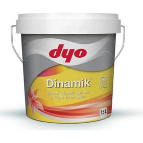 Resim Dyo 15lt Dinamik İpekmat Silikonlu Silinebilir İç Cephe Duvar Boyası 6263 15 L 