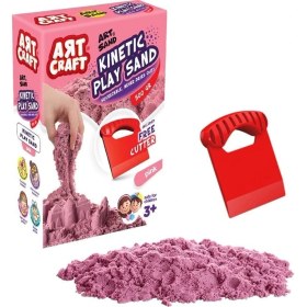 Resim TKÇ 03688 Aksesuarlı Pembe Kinetik Oyun Kumu 500 gr 