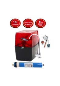 Resim 10 Aşamalı Alkali Multimineralli Antibakteriyel Çelik Tanklı Su Arıtma Cihazı 