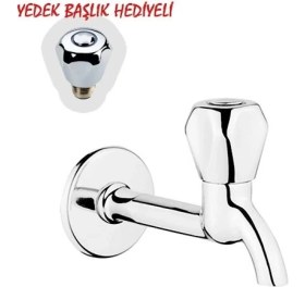 Resim Klasik Uzun Musluk + Musluk Kapak Takımı Hediyeli 