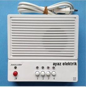 Resim Akelsan 4 Lü Diafon Konuşma Merkezi Çaycı-Odacı-Kapıcı Diyafon 