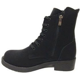 Resim Sdf 50 Deri Trend Fashion Kadın Bot Siyah 
