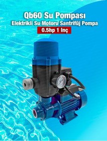 Resim MOONSHOP Paket Hidrofor Otomatik Sistem Su Pompası 5 Yıl Garantili Qb60 Ve Hidrofor 2 Yıl Garantili 