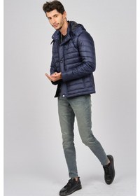 Resim Daynax Erkek Kapüşonlu Mont 4927100 Indigo-Indigo İndigo 