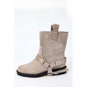 Resim Açık Vizon Süet Binici Bot 125215 Açık Vizon 