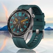 Resim 22mm Saat Kayışı Huawei İzle Gt 2/2e/3 Pro Silikon Kemer Bilezik Samsung G Orange Black 22mm Watchband 