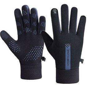 Resim Bosphorusboutique Mengtuo Kış Kadın Dokunmatik Ekran Rüzgar Geçirmez Soğuk Geçirmez Sıcak Bisiklet Kayak Eldivenleri Siyah Vw Siyah 