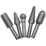 Resim rigour 5 Parça Döner Törpü Tahta Ahşap Oyma Hobi Seti Matkap İçin 