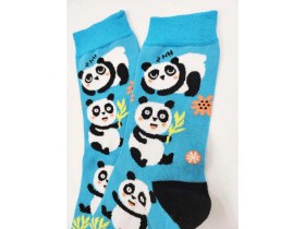 Resim Panda Desenli Renkli Çorap 