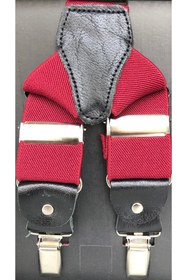 Resim Yage 3,5 Cm Bordo Pantolon Askısı 