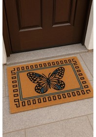 Resim Valerine Life Velür Coco Dokulu Welcome Hoş Geldiniz Kapı Önü Dış Mekan Paspası 45x70cm 27ycm260102 Kahverengi 