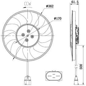 Resim NRF 47931 | Audi A4-A5 Toureg Fan Motoru 8W0959455ad 