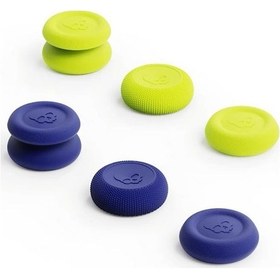 Resim Gajeena Oyun Konsolu Joystick Kapağı - Switch/lite/oled, Ps4/ps5 Uyumlu, 6'lı Set, Sarı+mavi, Oyun Deneyimini Artırır 
