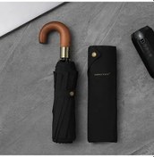 Resim Oldfriend Siyah Erkek Ve Kadın Büyük Otomatik Golf Şemsiyesi Vintage Rüzgar Geçirmez 10 Kaburgalı 