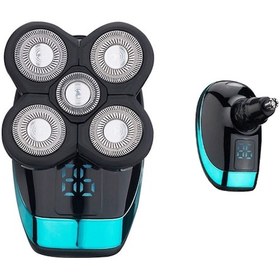 Resim Sones Elektrikli Tıraş Makinesi Şarj Edilebilir Jilet Akıllı Dijital Ekran Kellik Kesme Makinesi Stil: Burun Kılı Aparatı İle Std-12 