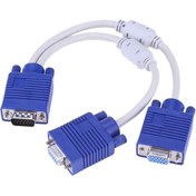 Resim Aldım Geldi VGA Y Kablo VGA Splitter Kablo 2 Li VGA Çoklayıcı Kablo 